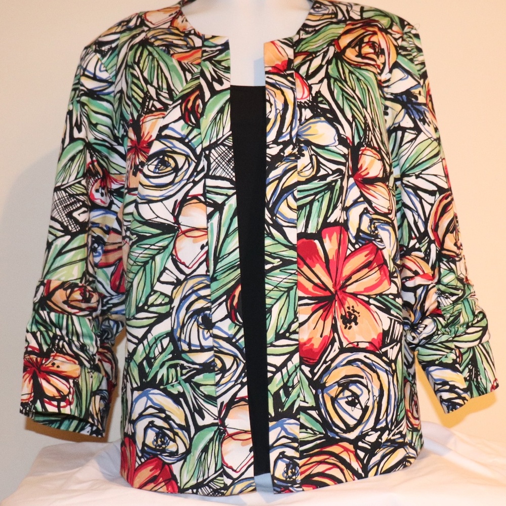 Summer Garden Jacket - Coldwater Creek - Size 16